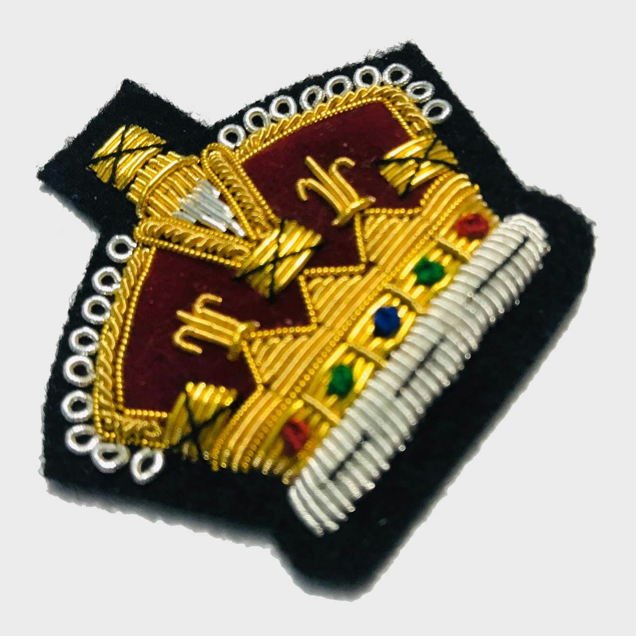 King Crown Bullion Embroidered Crest 