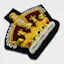 King Crown Bullion Embroidered Crest