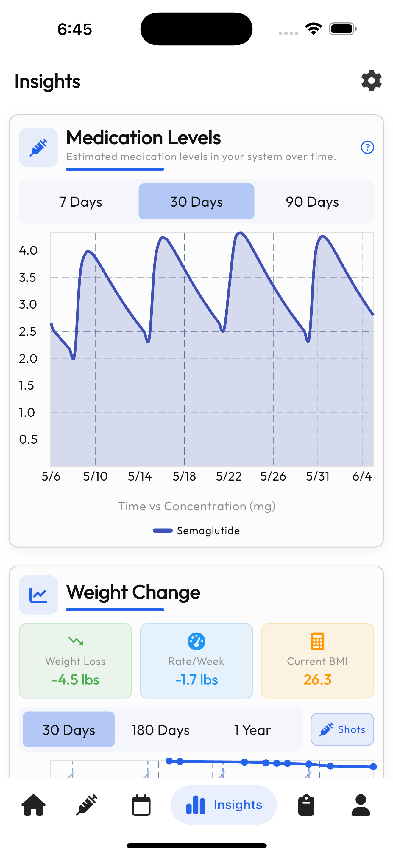 GLP1 Tracker - GLP1 Medication Tracking Log media 2