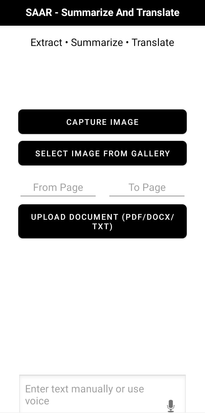 SAAR - Summarize And Translate  gallery image