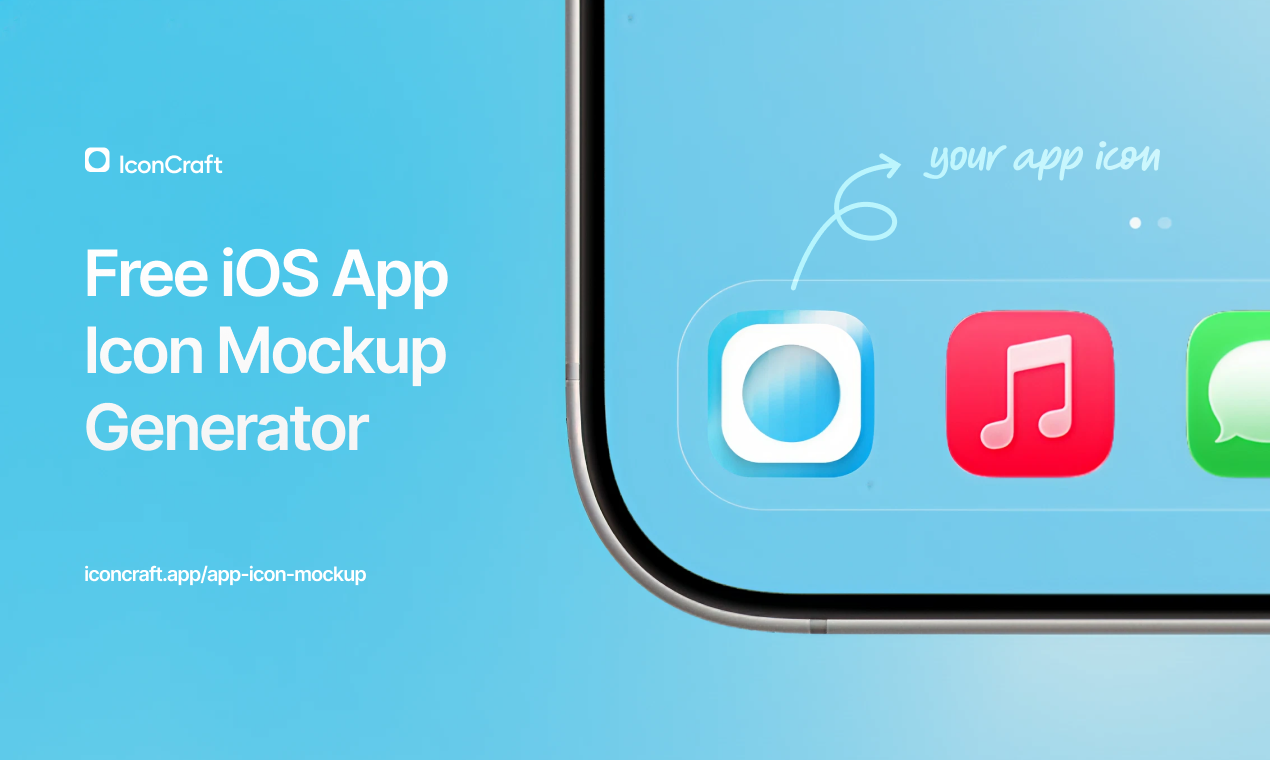 iOS 26 Uygulama Simgesi Mockup - İOS 26 ana ekranı içeren uygulama simgesi maketleri oluşturun medya 2