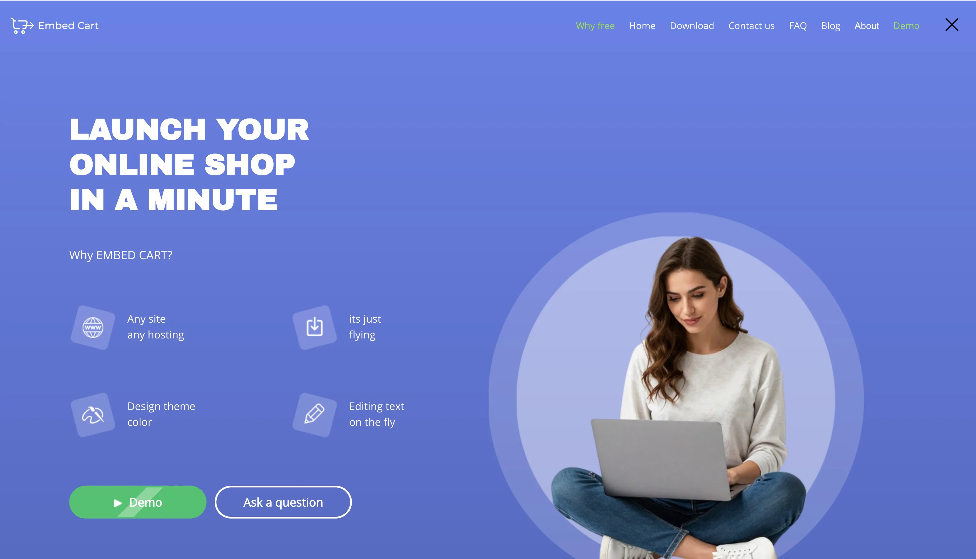 Embed-cart - free store on any HTML page gallery image
