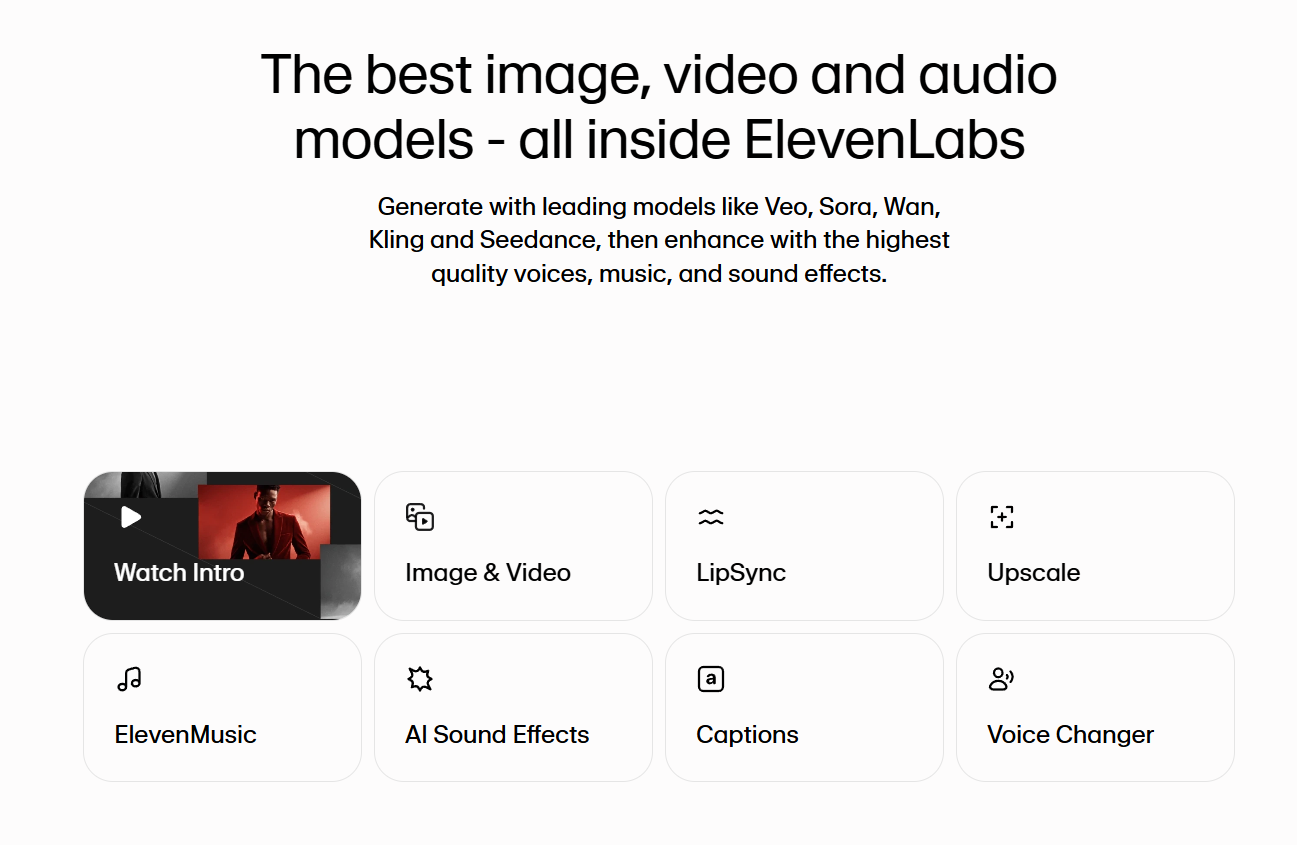 ElevenLabs Image & Video gallery image