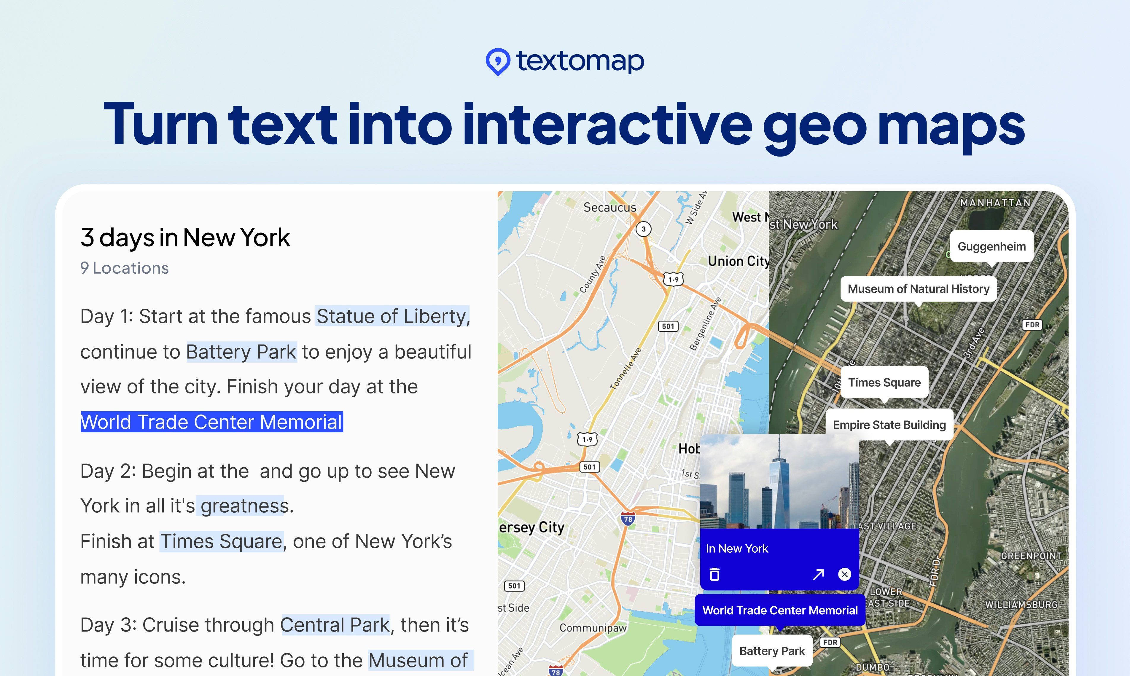 Textomap 2.0 - Metin kaynaklarını ve chatgpt istemlerini etkileşimli haritalara çevirin medya 2