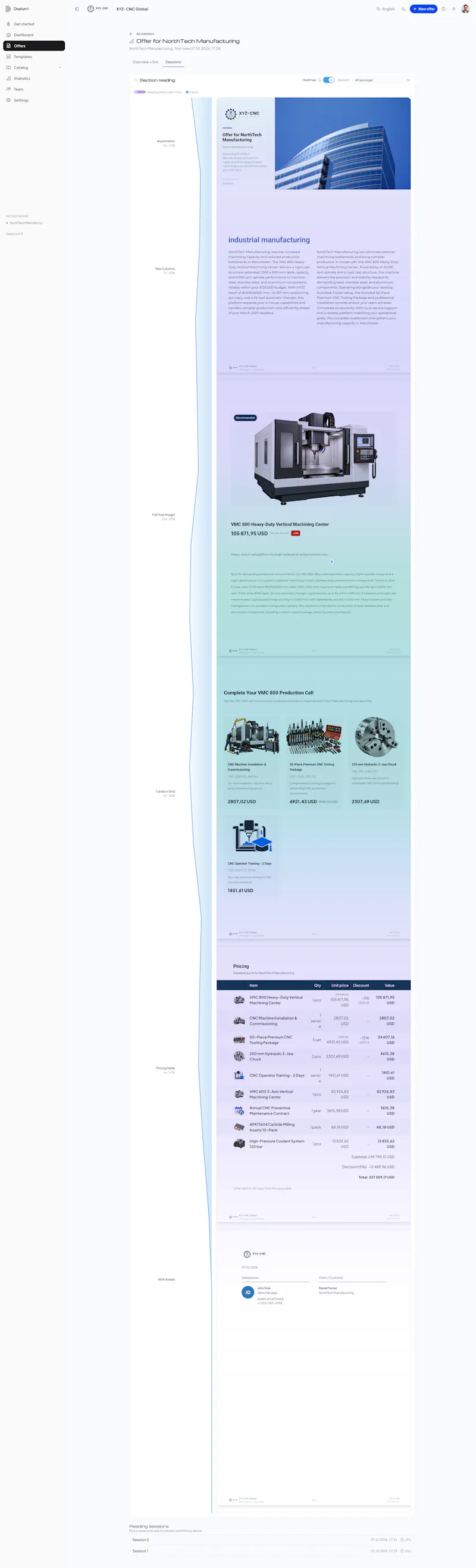 Dealumi: Data-Driven B2B Proposals screenshot 6