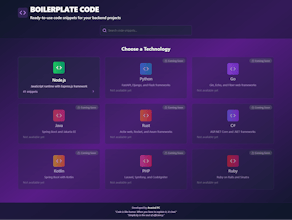 Boilerplate Code Generator gallery image
