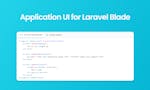 Application UI for Laravel Blade image
