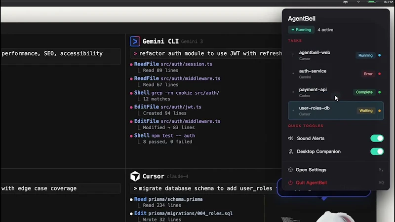 AgentBell screenshot 1 (video preview)
