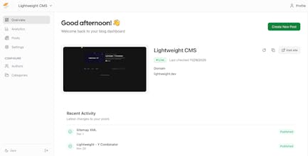 Lightweight CMS gallery image