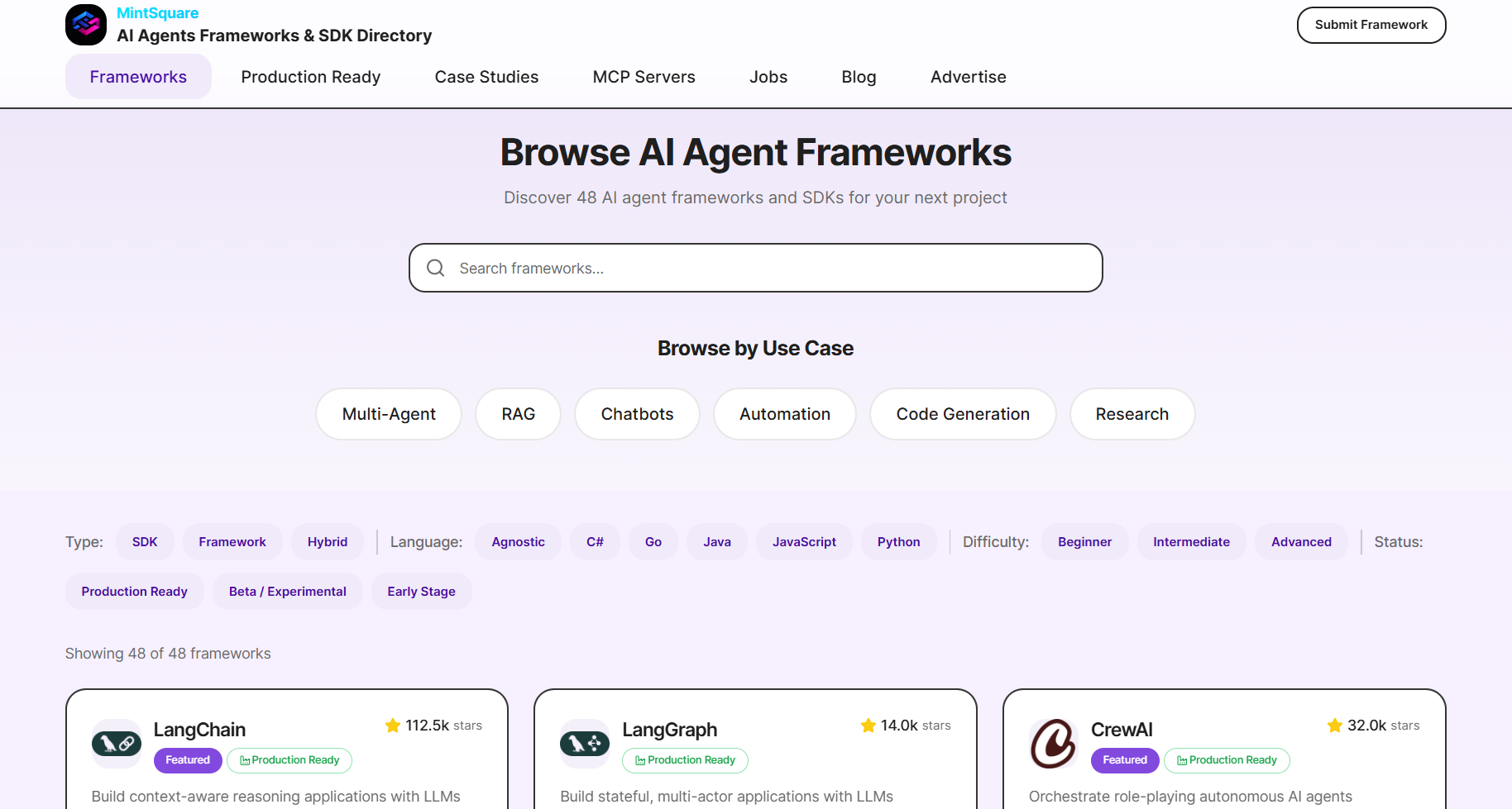 AI Agent Frameworks & SDK Directory gallery image