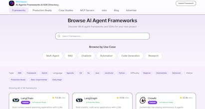 AI Agent Frameworks & SDK Directory gallery image