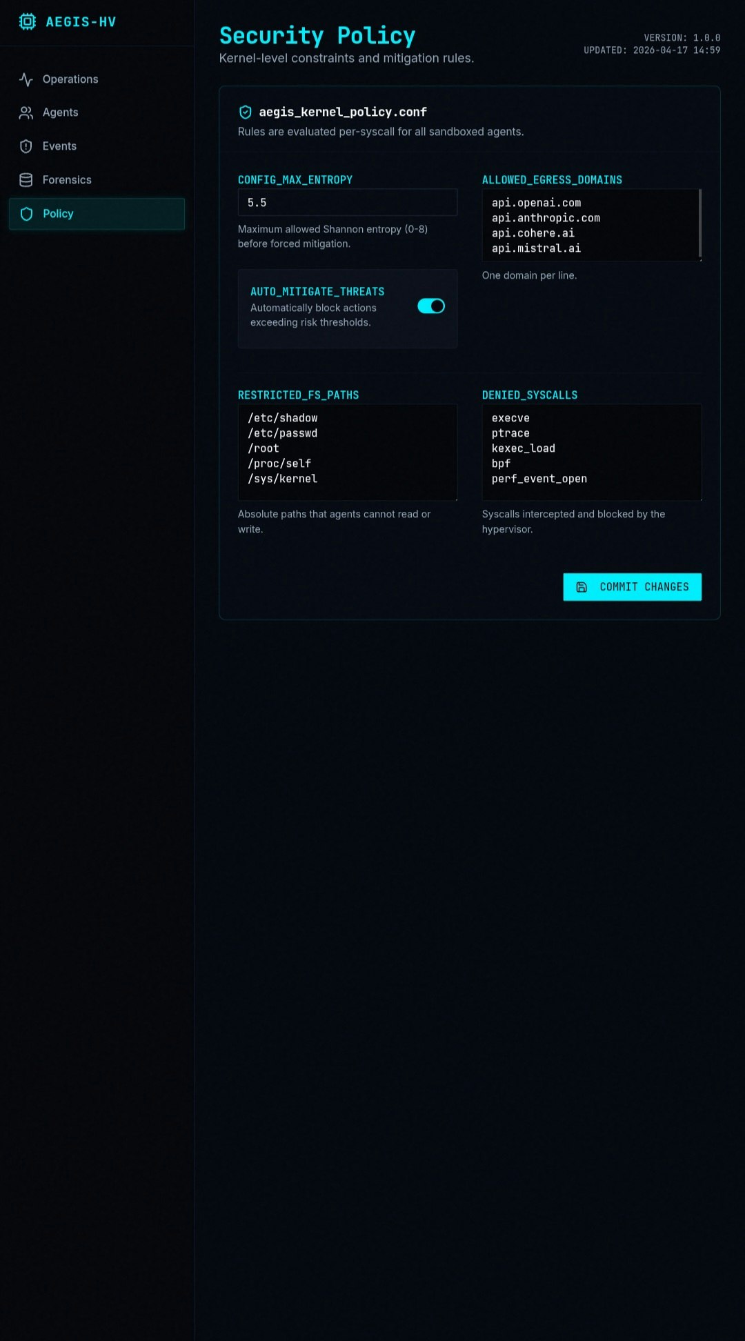 Aegis-HV v0.1.0 (Alpha) gallery image