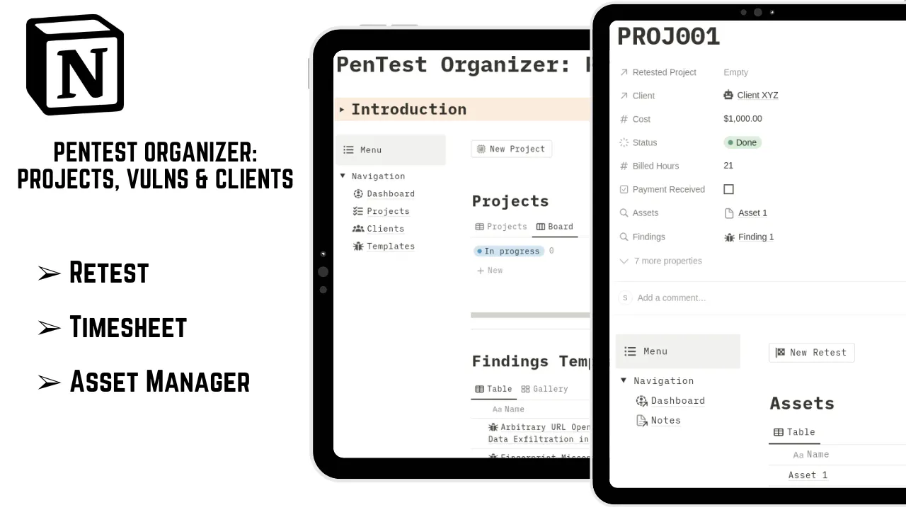 Pentest Organizer (Notion Template) gallery image
