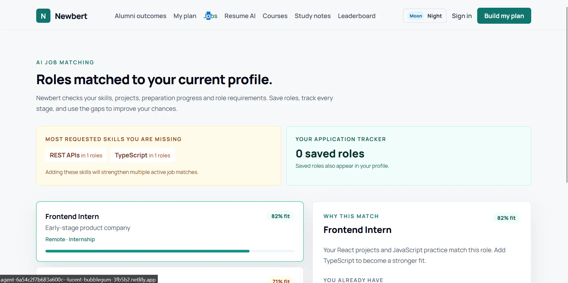 Newbert screenshot
