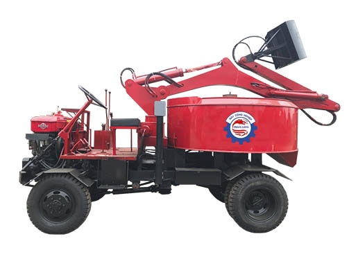 Concrete mixer move the machine latest 2018