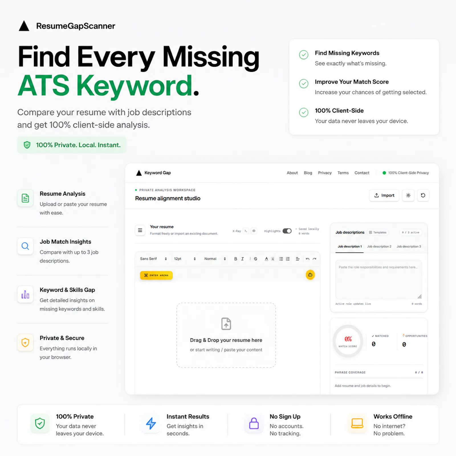 Resume Gap Scanner screenshot 1