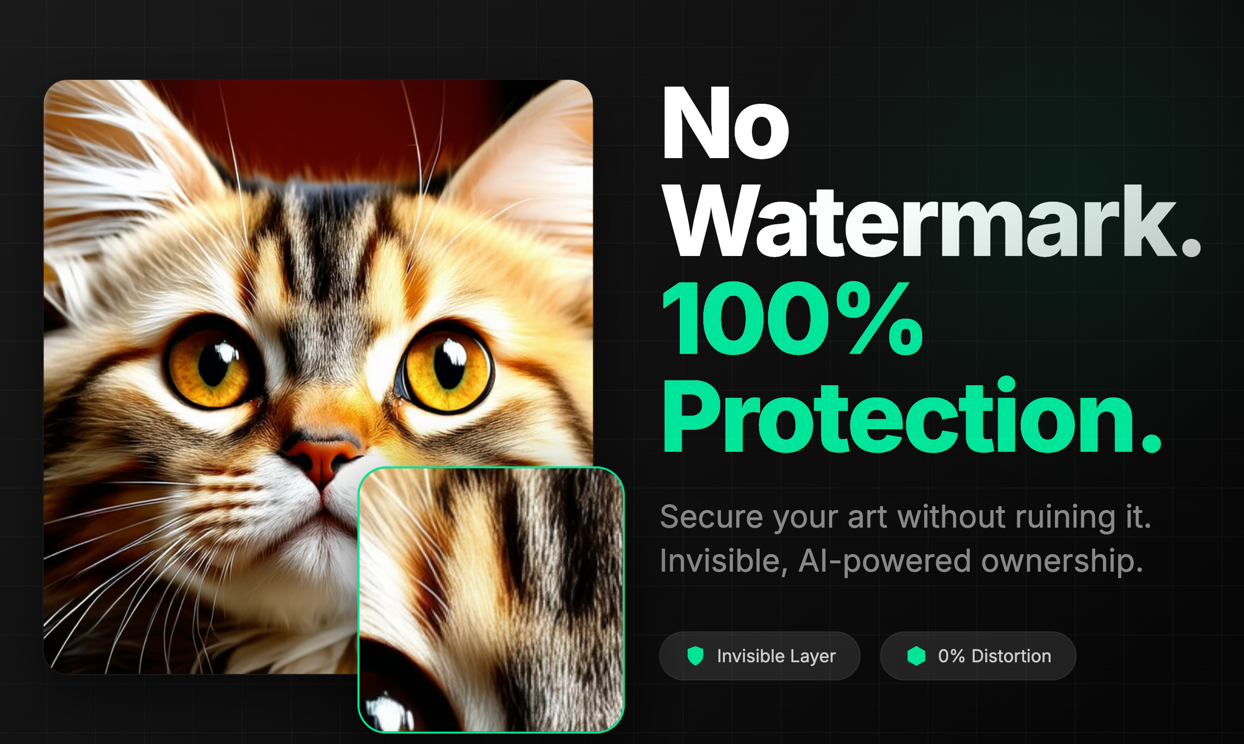 InvisMark - Main product screenshot demonstrating key features and user interface