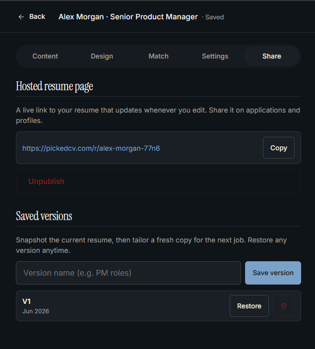 PickedCV gallery image