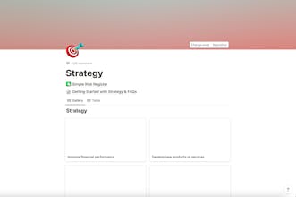 Simple Risk Register - Notion Template gallery image