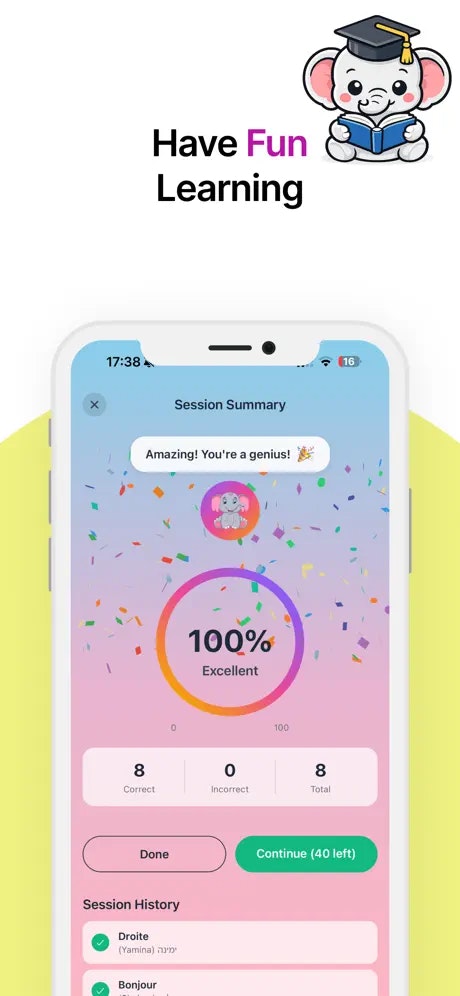 Memori Flashcards Languages - Screenshot 5 showing product features and functionality