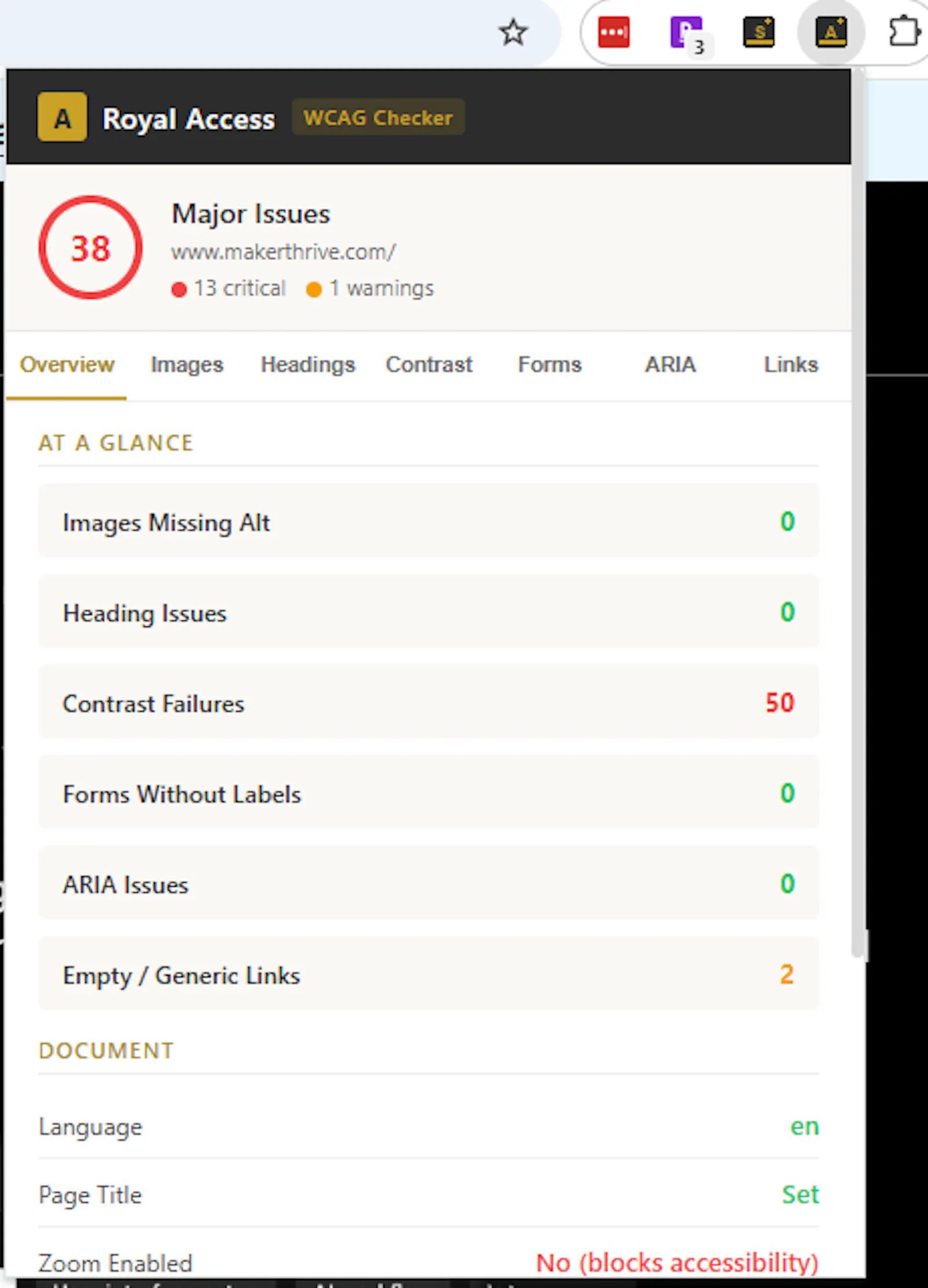 Royal Access Chrome Extension screenshot 2