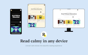 RWD : Read Without Distractions gallery image