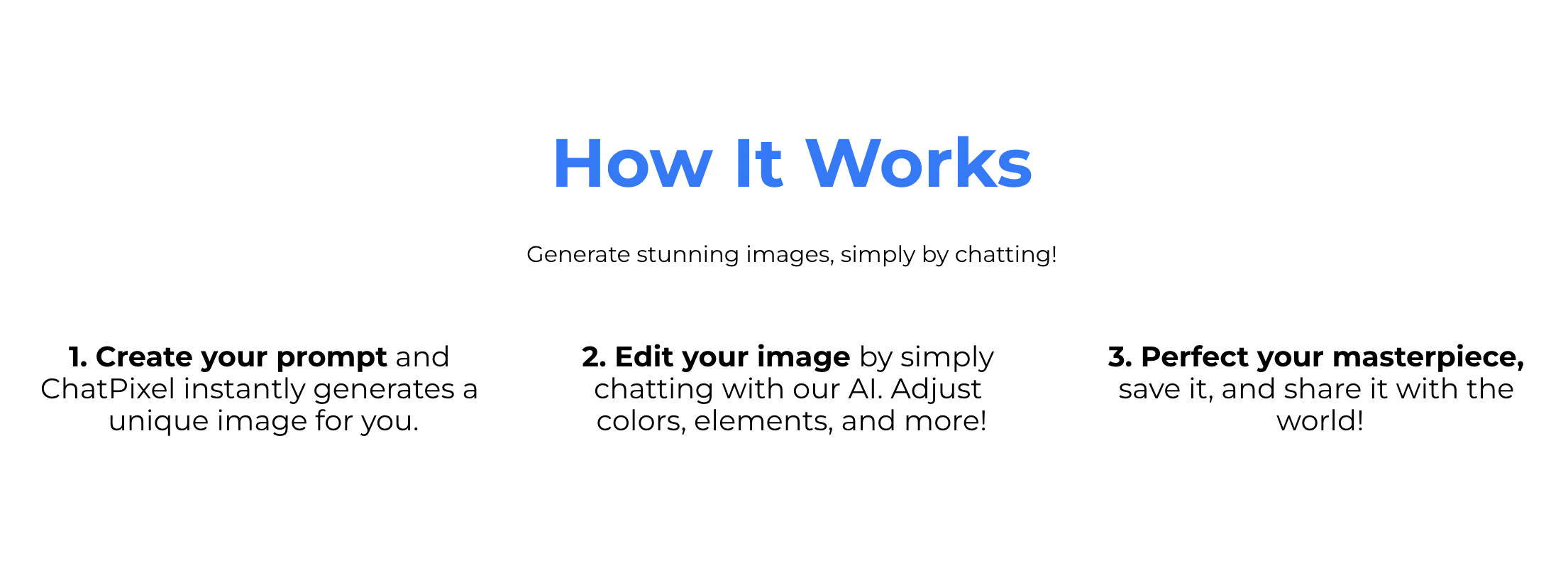 Chatpixel AI - Generieren Sie atemberaubende Bilder, einfach mit KI -Chat Medien 2