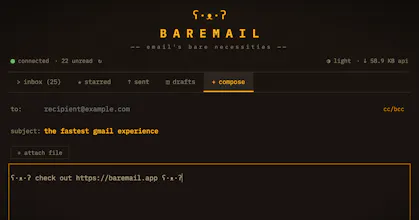BAREMAIL ʕ·ᴥ·ʔ gallery image