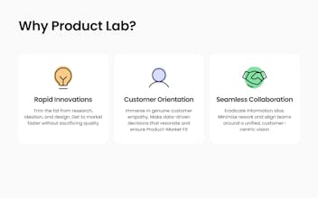 Laboratoire de produits - Un parcours de conception efficace et inspirant.