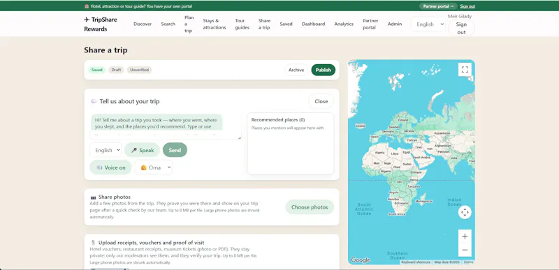 TripShare rewards screenshot 4