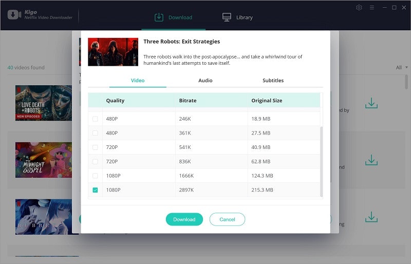 Kigo Netflix Video downloader media 4
