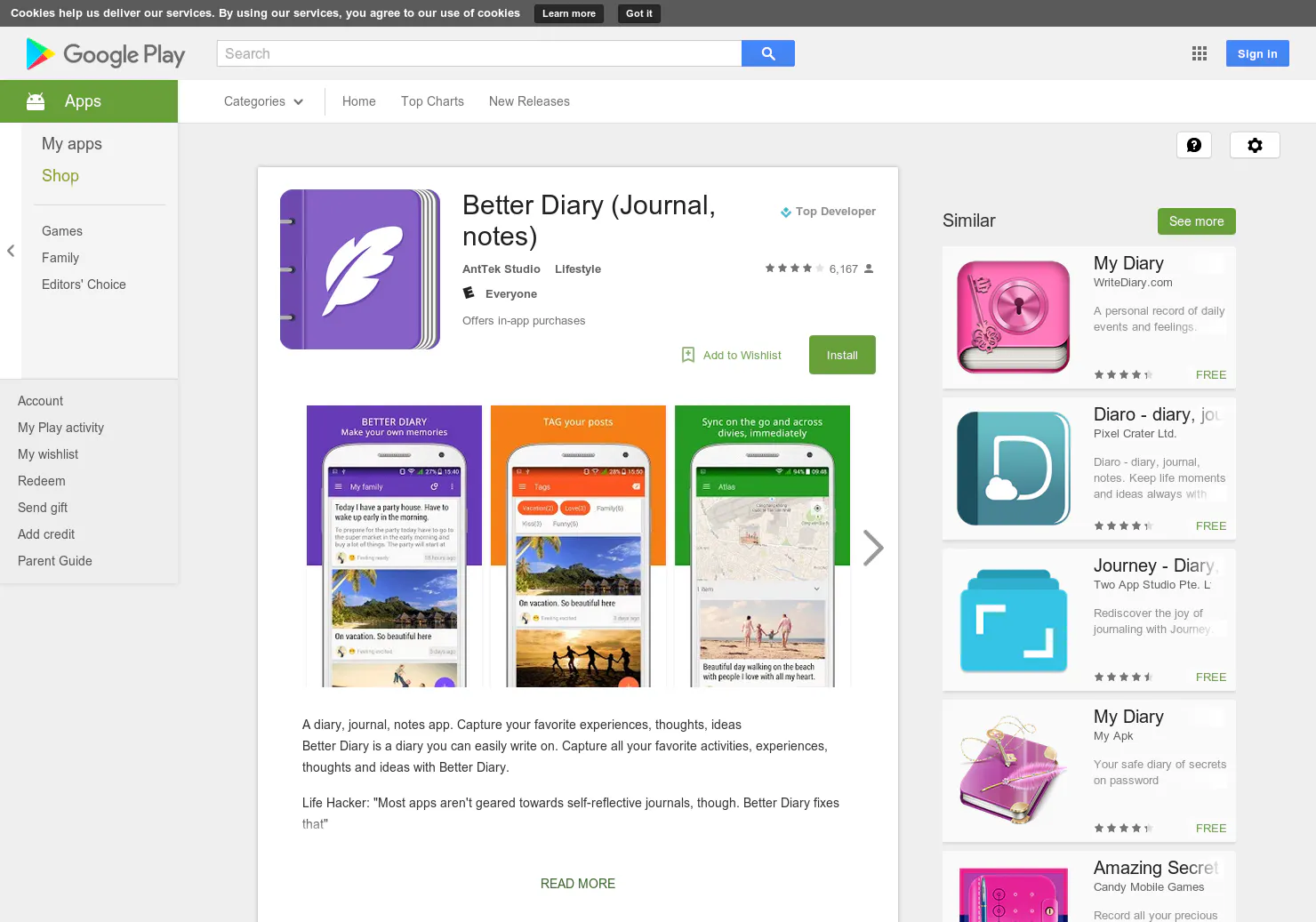Better Diary (Android)