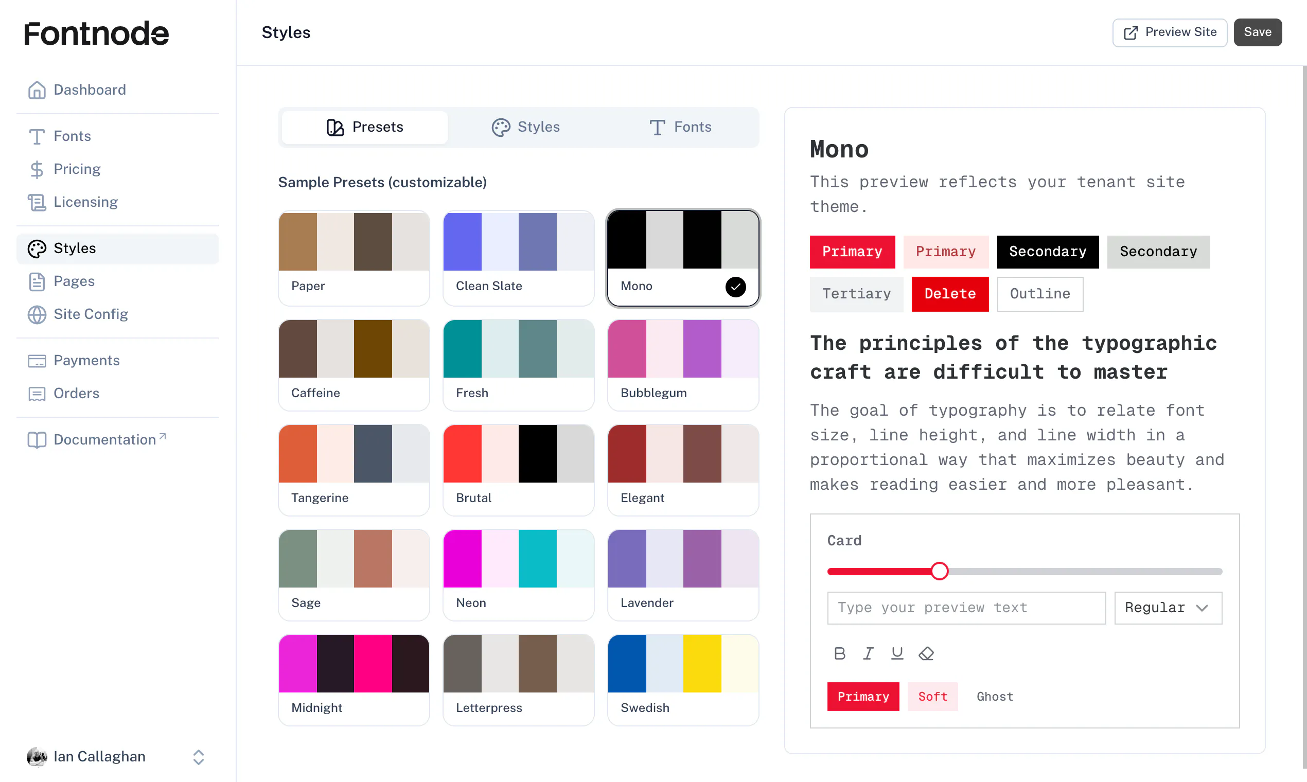 Launch your own type foundry website gallery image