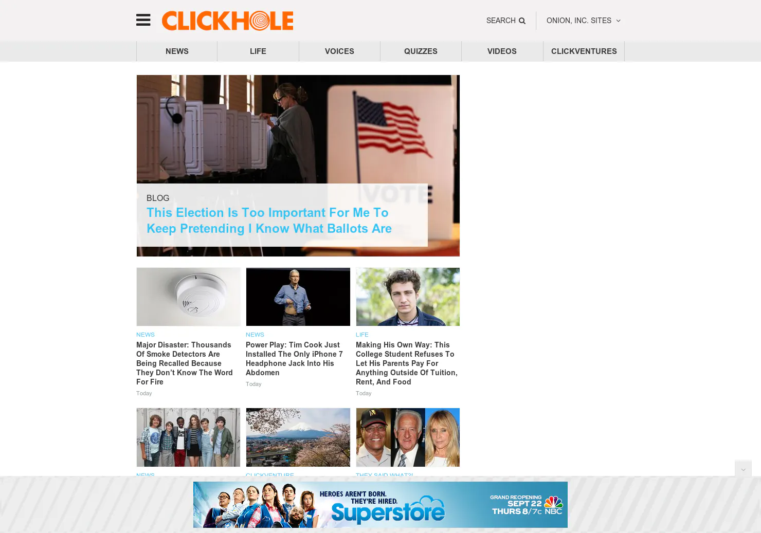ClickHole by The Onion