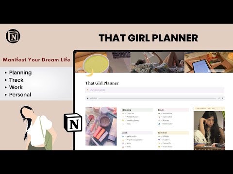startuptile That Girl Planner -Manifest your dream life 