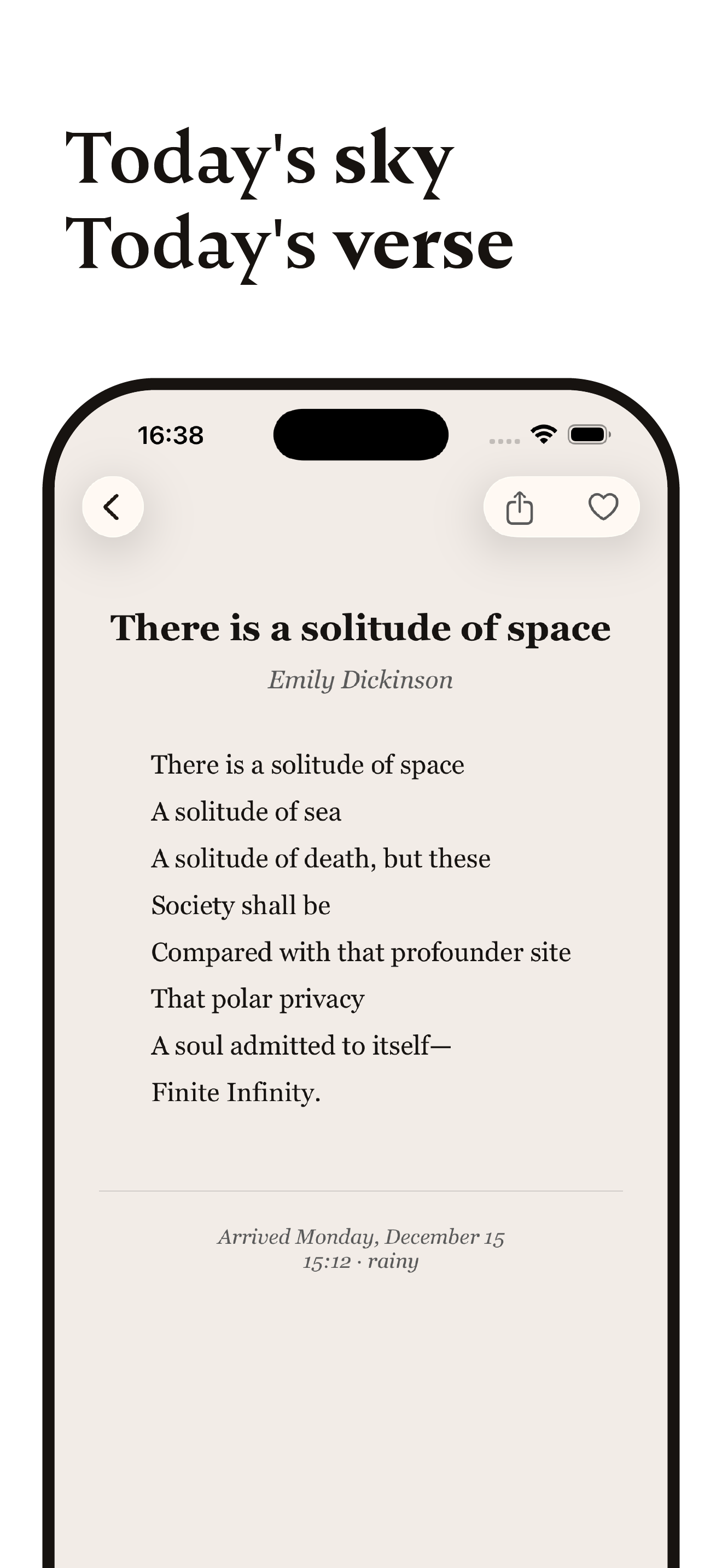 Sometimes: A Poem Arrives gallery image