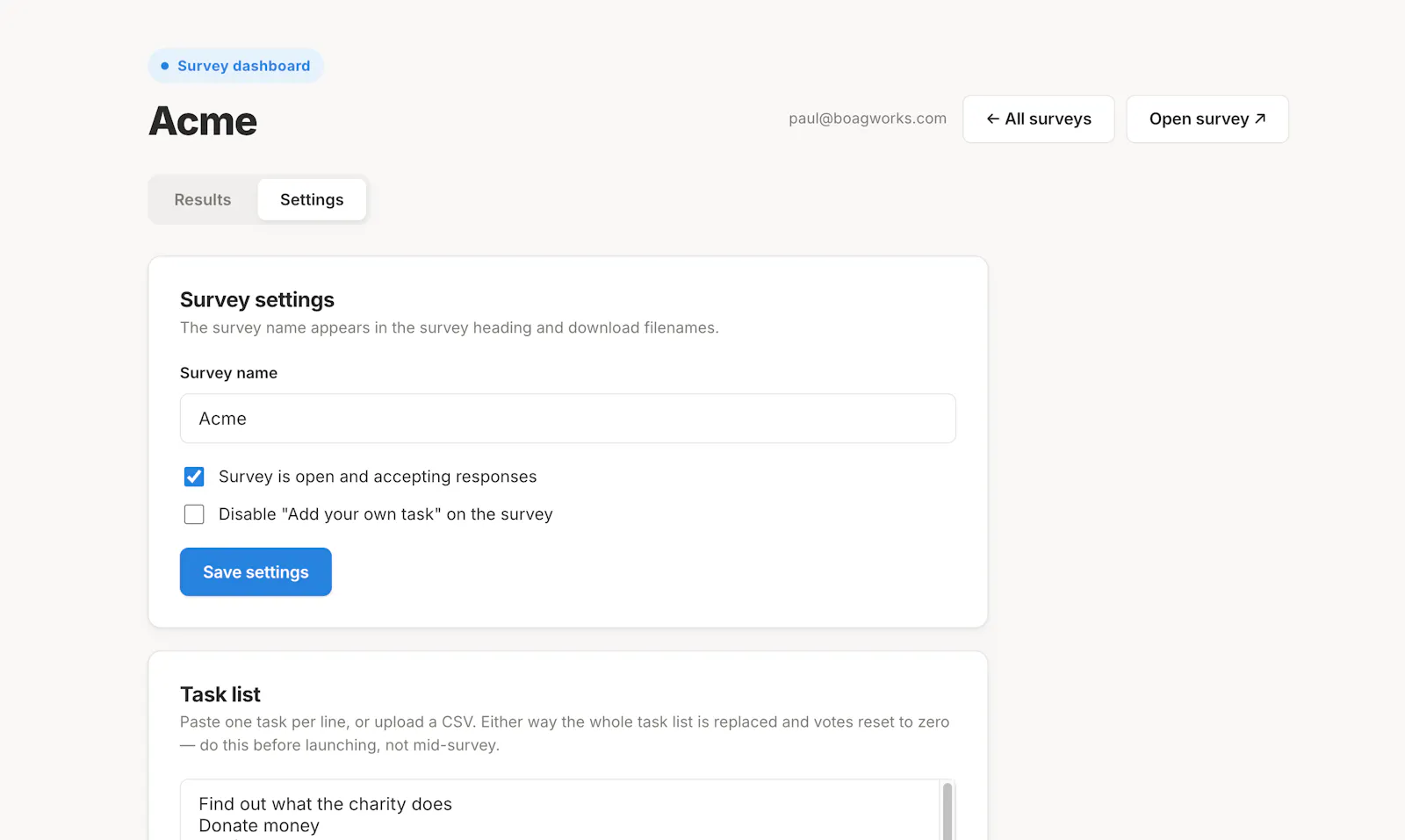 Top Task Analysis screenshot 7