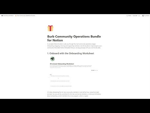 Community Operations Bundle for Notion gallery image