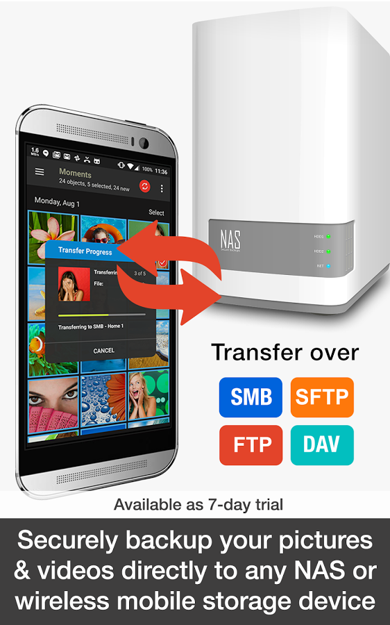 PhotoSync for Android gallery image
