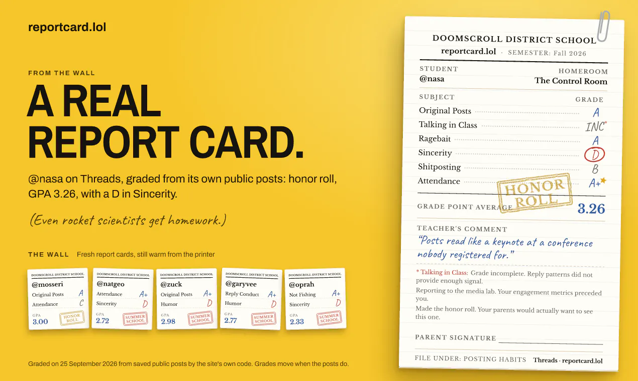 Report Card - Doomscroll District School gallery image