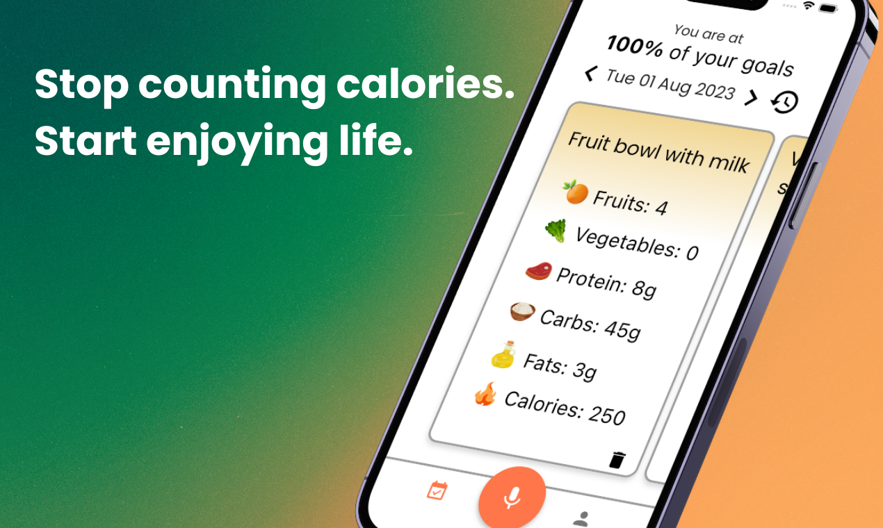 startuptile Nutrition Buddy-Stop counting calories. Start enjoying life.
