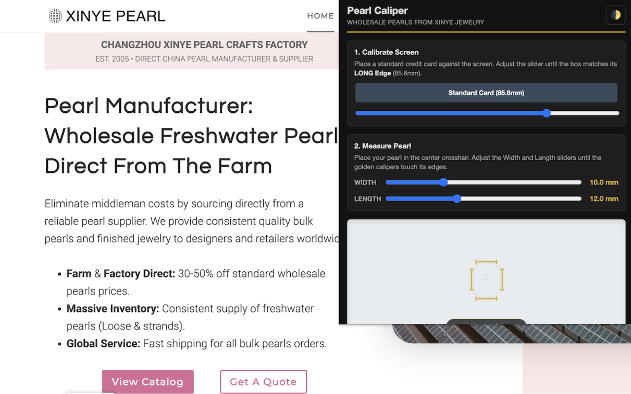 Virtual Pearl Caliper by Xinye gallery image
