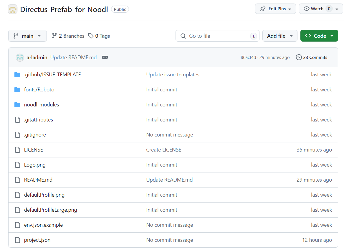 وسائط المسبق Directus - لـ Noodl 1