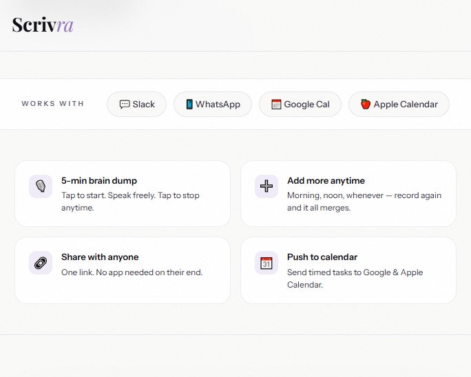 Scrivra – Voice to tasks instantly gallery image