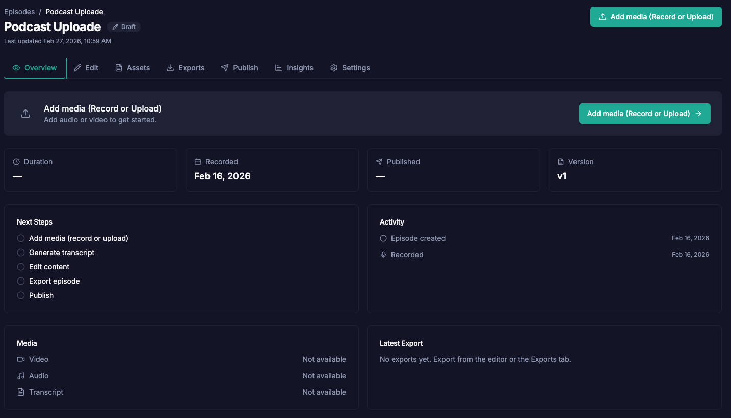 The Easier Way to Podcast - Screenshot 2 showing product features and functionality