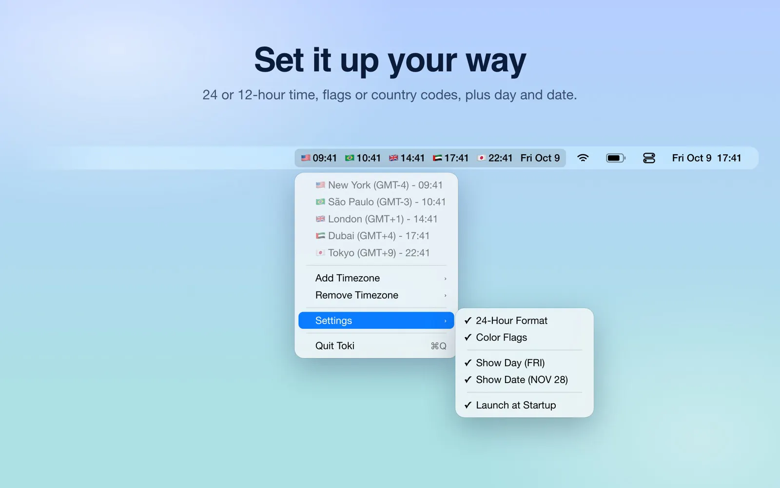 Toki: World Clock & Time Zones screenshot 2