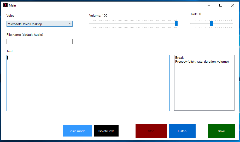 Text to speech gallery image