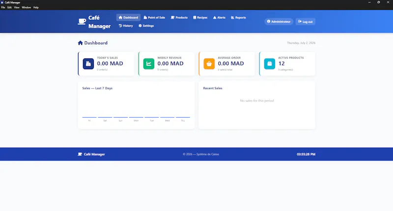 Café Manager screenshot 1