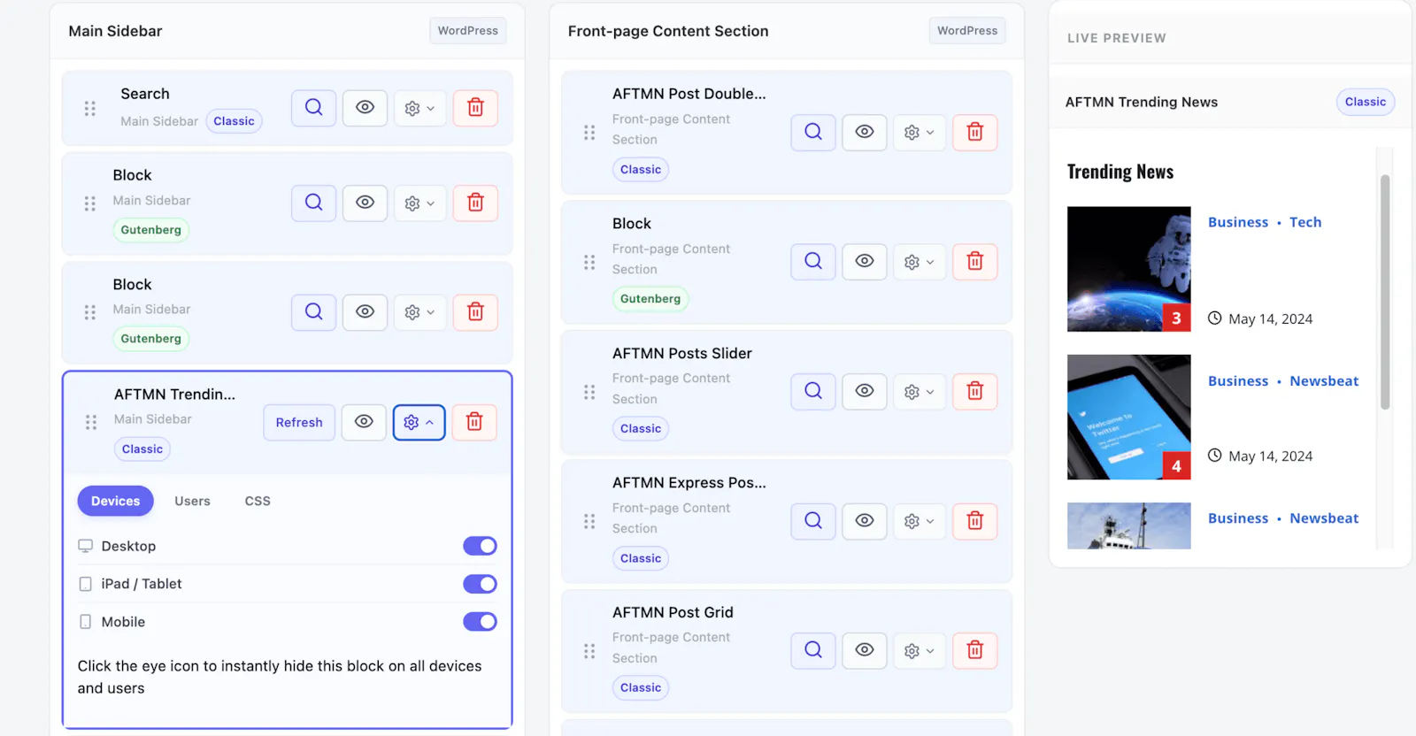 Wise Widget Manager screenshot 2