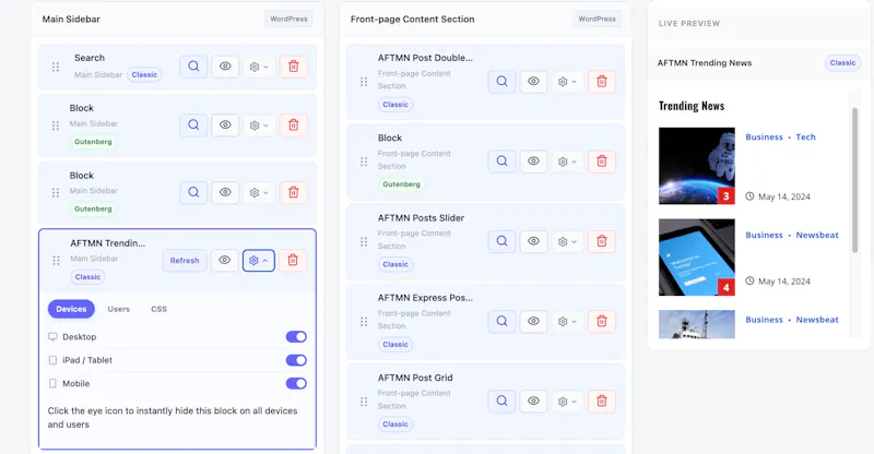 Wise Widget Manager screenshot 2